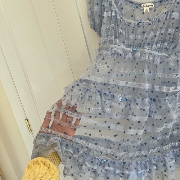 For Love and Lemons Harper ruffle slip dress size small - Picture 8 of 12